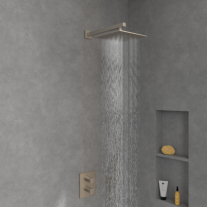 Cap de duș Villeroy&Boch, Universal Showers, pătrat, 25 x 25 cm, brushed nickel